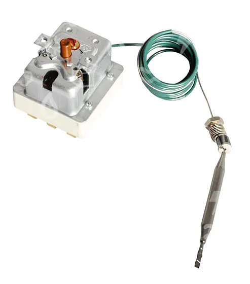 termostat pojistný 135°C, 3 fáze, 20A/400A, E.G.O. 55.32524.160, s manuálním resetem